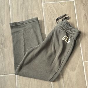 GAP Kids Olive Fleece Joggers with Logo